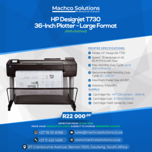 HP Designjet T730 Plotter(Refurbished)