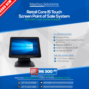 Retail Core I5 Touch Screen Point of Sale System (Brand New)