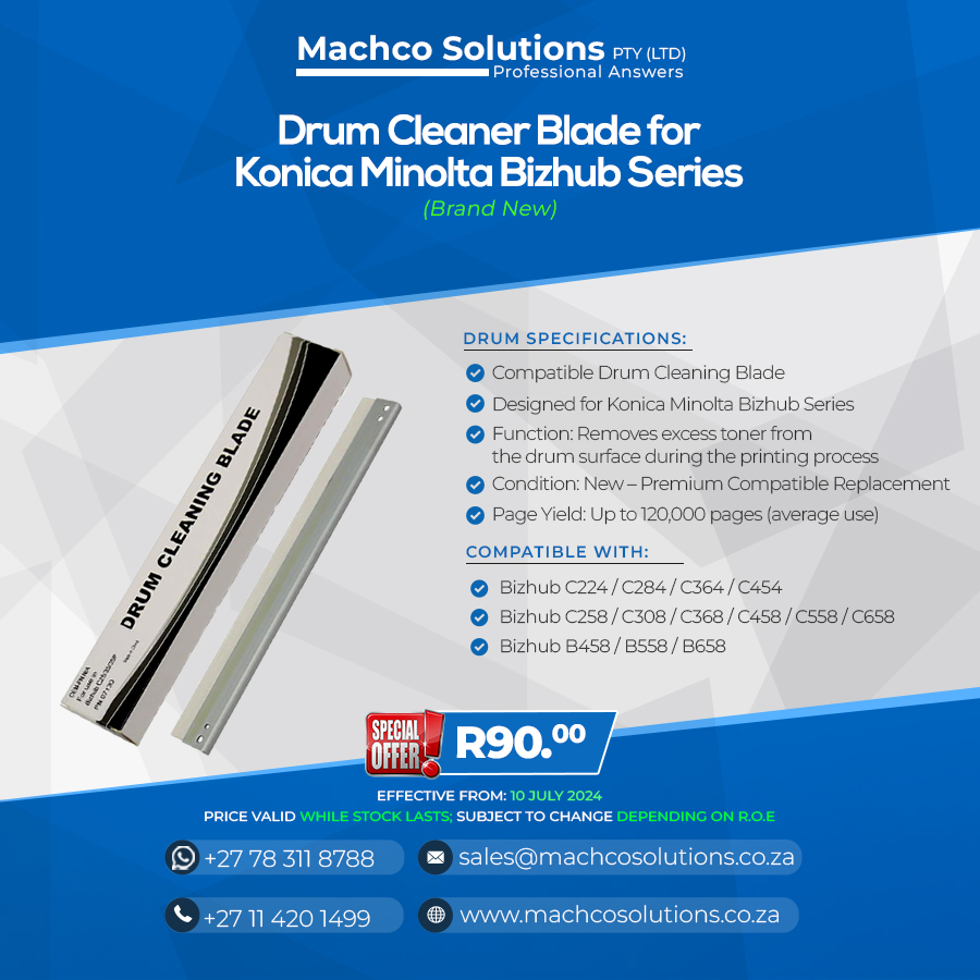 Compatible Drum Cleaning Blade for Konica Minolta Bizhub Series , - Image 2